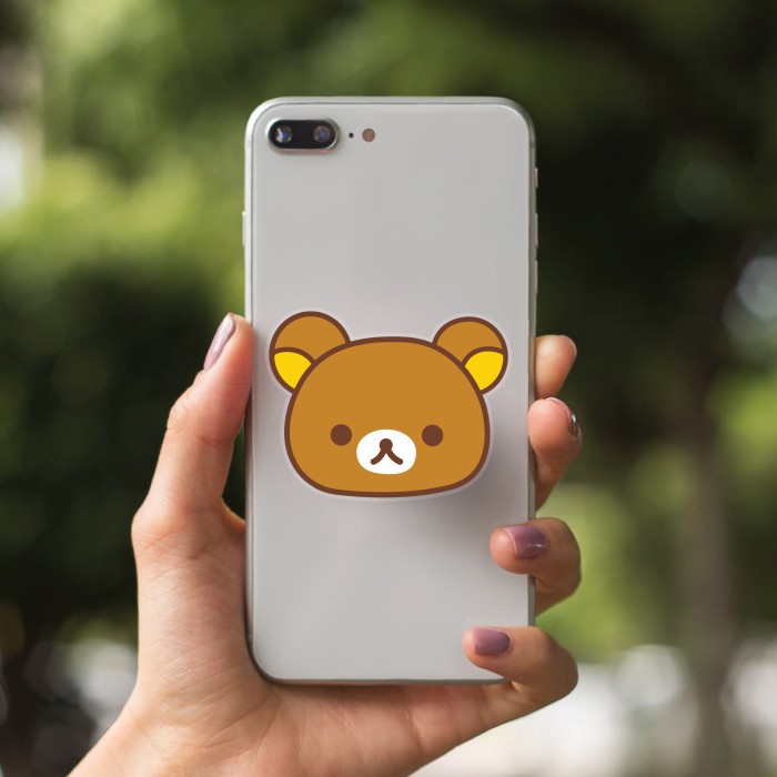 Griptok Akrilik Rilakkuma | Popstand Rilakkuma Pop Stand Akrilik | Phone Holder Phone Grip Rilakkuma