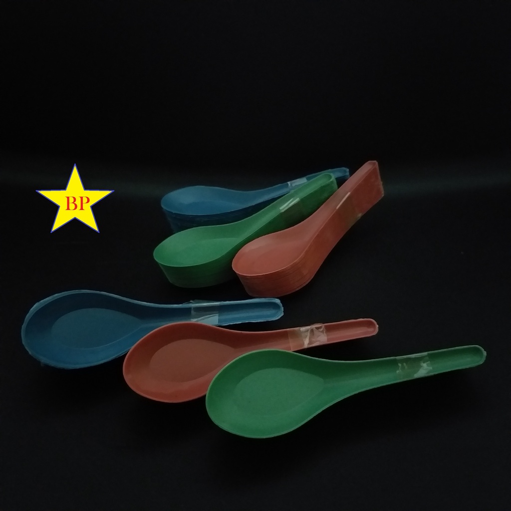 Sendok Makan Plastik/ Sendok Bebek Warna Warni