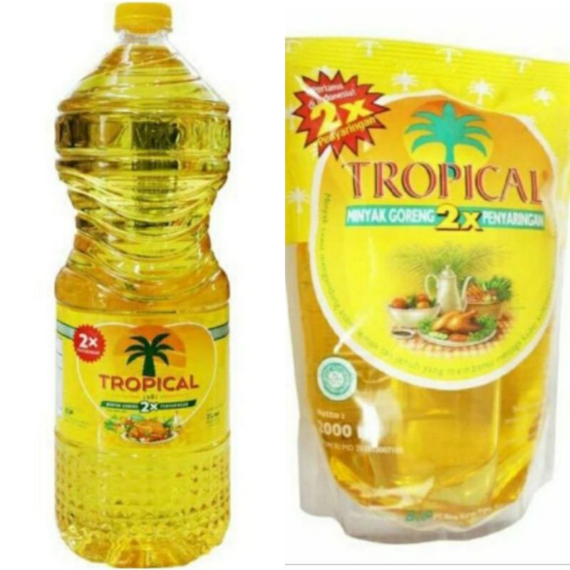 TROPICAL COOKING OIL / MINYAK GORENG POUCH / REFFILE DAN BOTOL 2000ML / 2L
