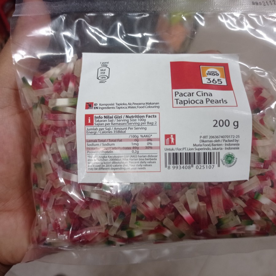 

Pacar Cina Tapioka pearls Asli 200 gr