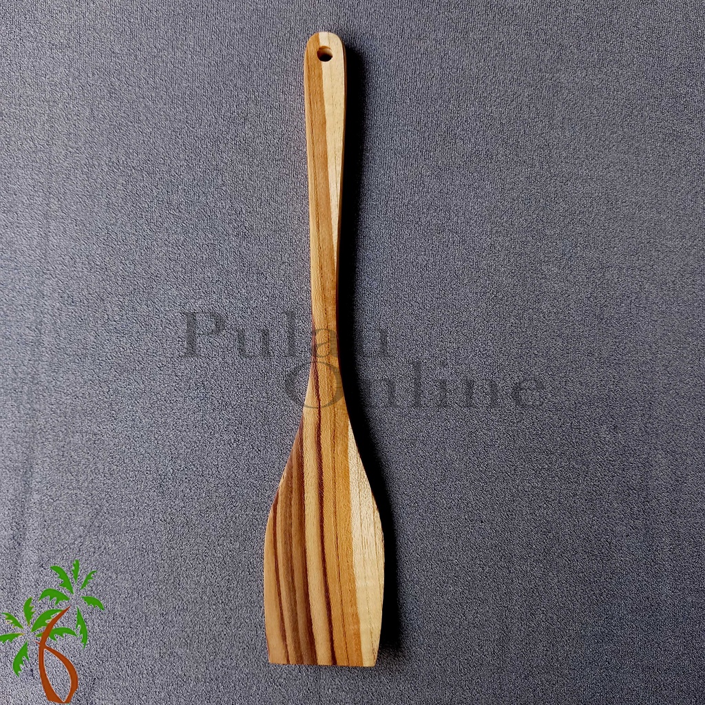 Spatula Kayu Premium 30cm - Sutil kayu jati Polos- Wooden Spatula