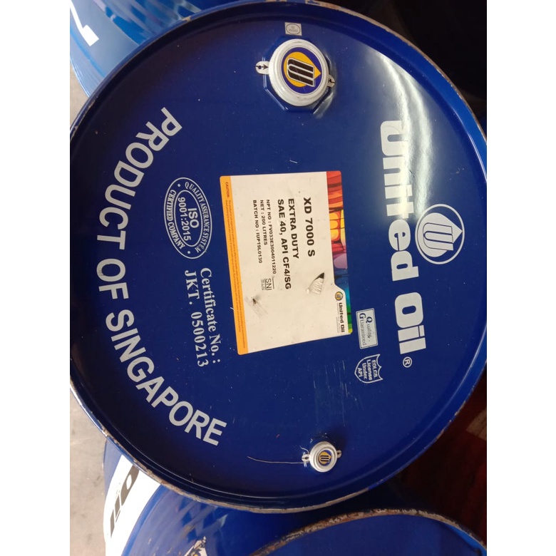 United oil Diesel XD 7000S Extra Duty SAE 40