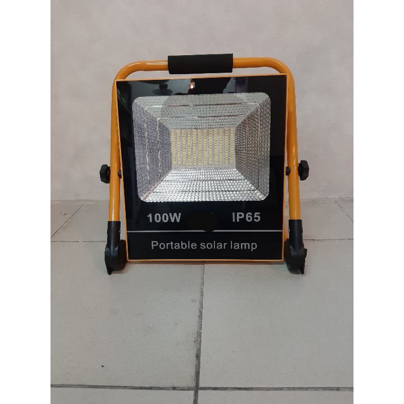 lampu sorot 100 watt portable solar/lampu tembak emergency 100 watt USB