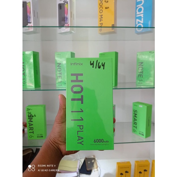 INFINIX HOT 11 PLAY RAM 4/64 GB SEGEL