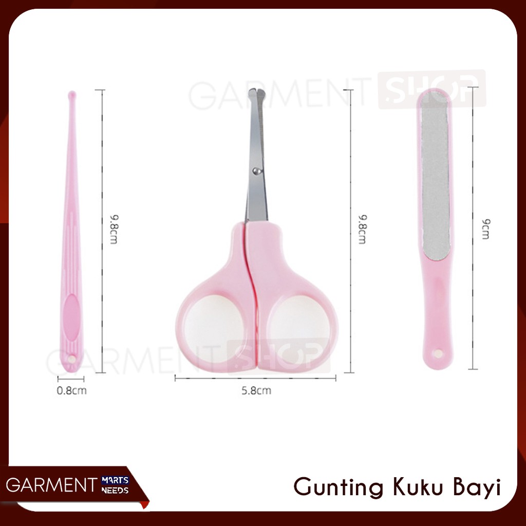 Gunting Kuku Bayi Set Baby Nail Clipper Trimmer Tool Pedicure 4 In 1-5