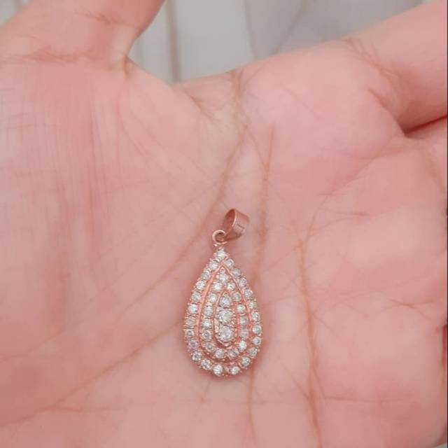 Berlian Emas 420% liontin labu