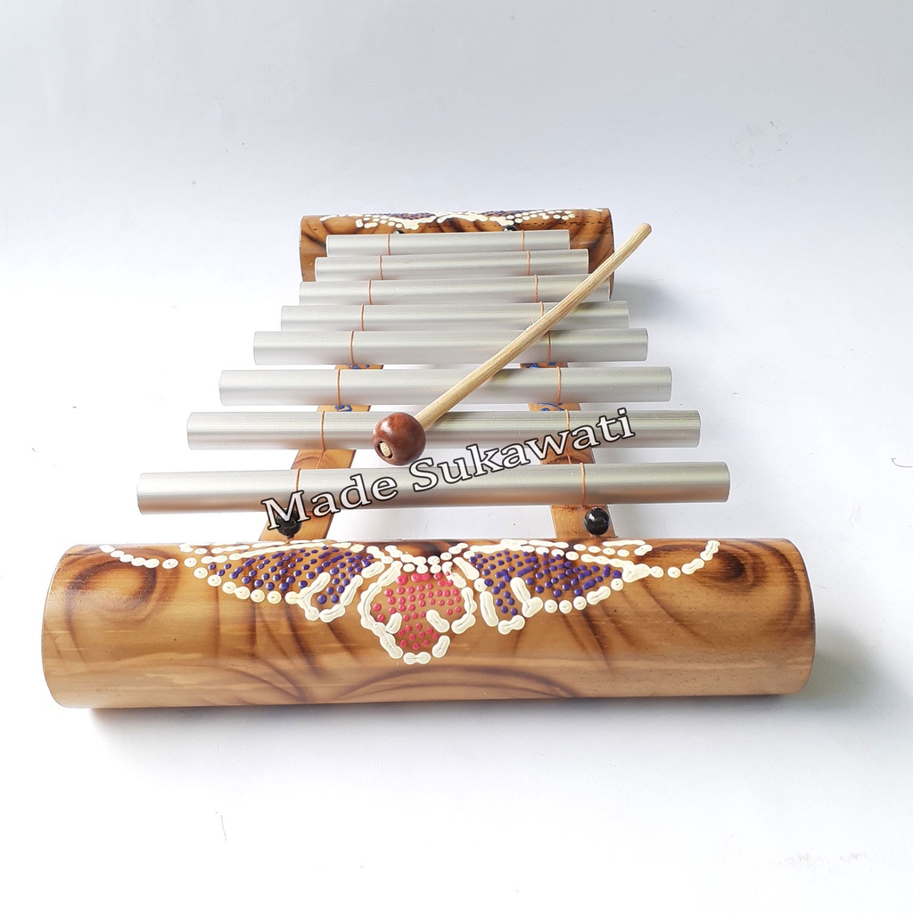 Gamelan Aluminium bambu 29cm Alat musik pukul mini bali