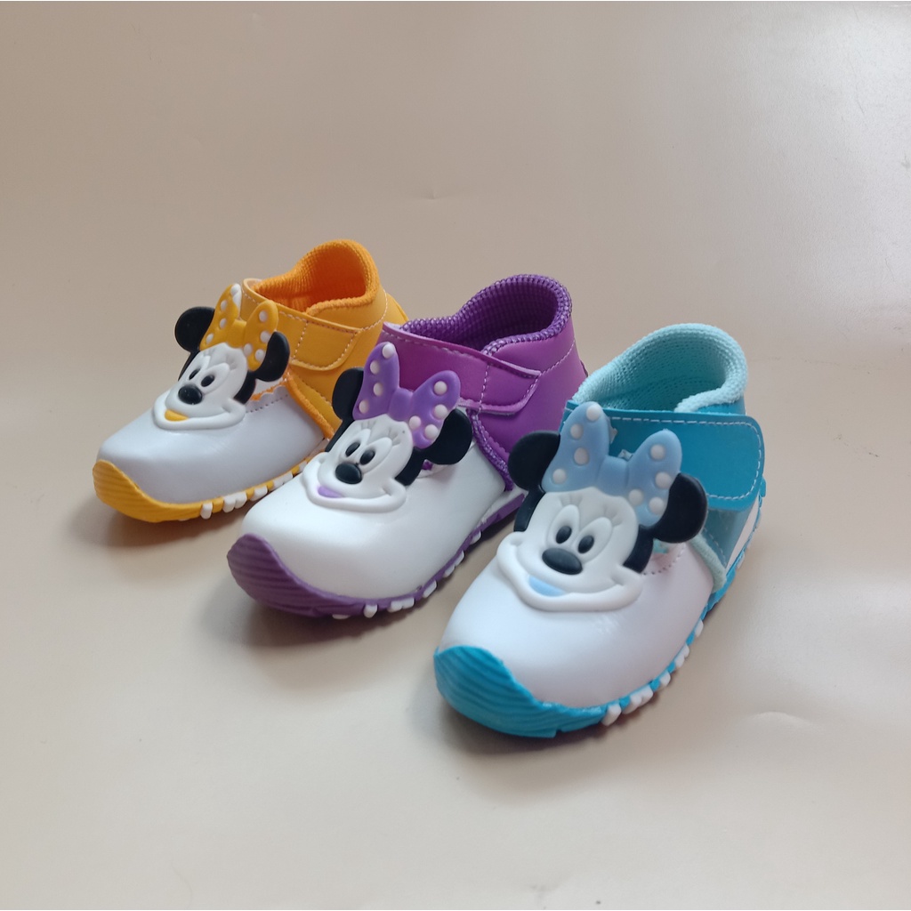 Sepatu anak bunyi bayi perempuan usia 1-3 tahun/sepatu balita murah-mickey2