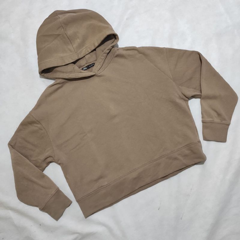 Jacket Crop Hoodie Wanita ZARA