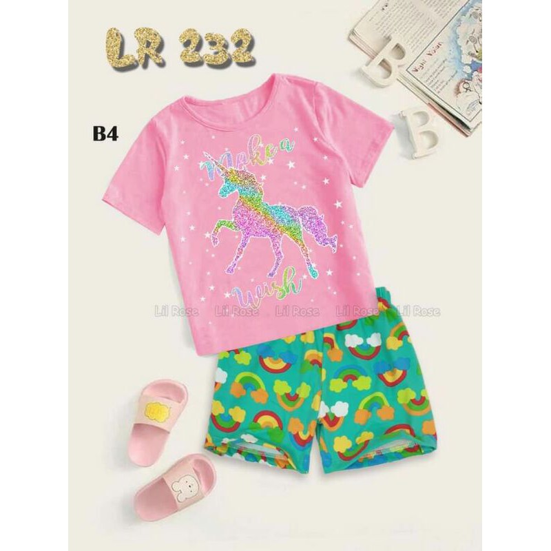 LR232 B BAJU ANAK RUMAH UNICORN / BAJU MAEN ANAK