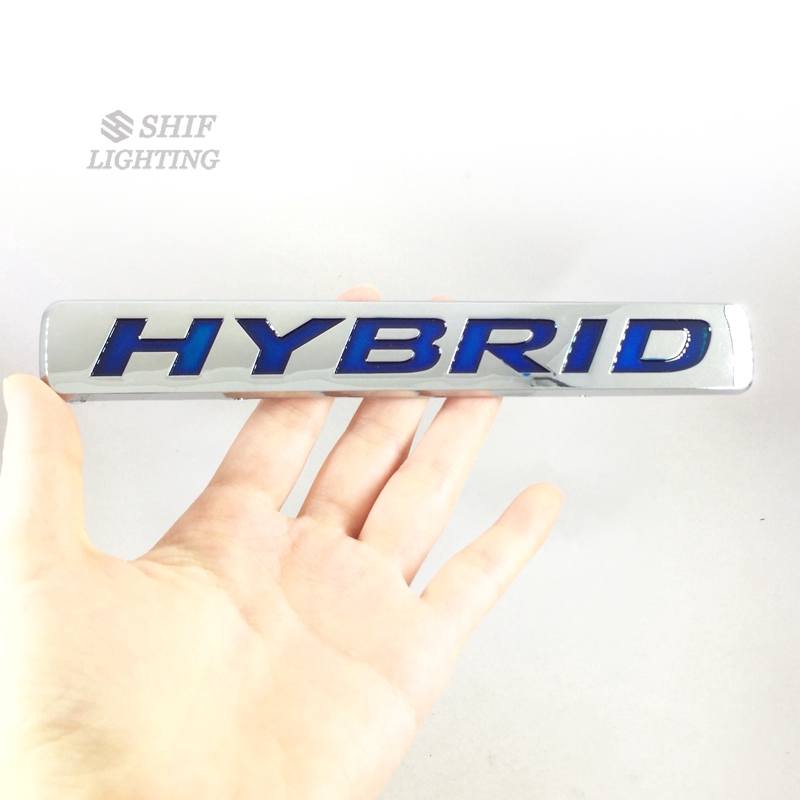 1Pc Stiker Emblem Logo HYBRID Bahan ABS Untuk Dekorasi Mobil Toyota