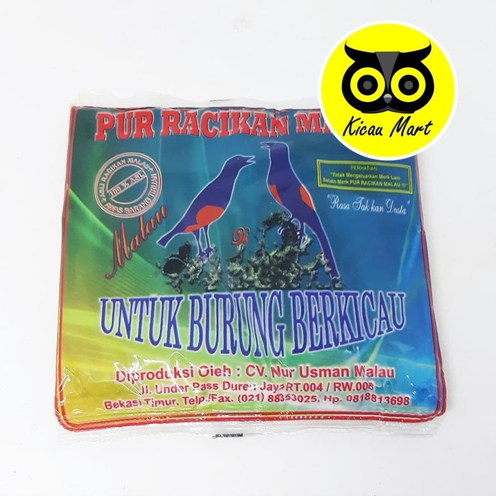 Yrt3R0Jikk Pakan Makanan Murai Kacer Anis Burung Voer Halus Pur Racikan Malau Kkki601Ki