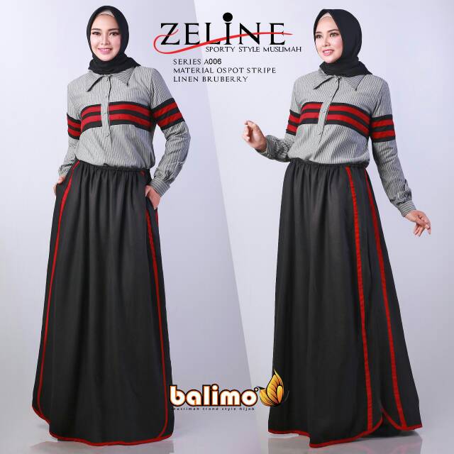 Rok Set Linen Salur Zeline Ori Branded by Balimo