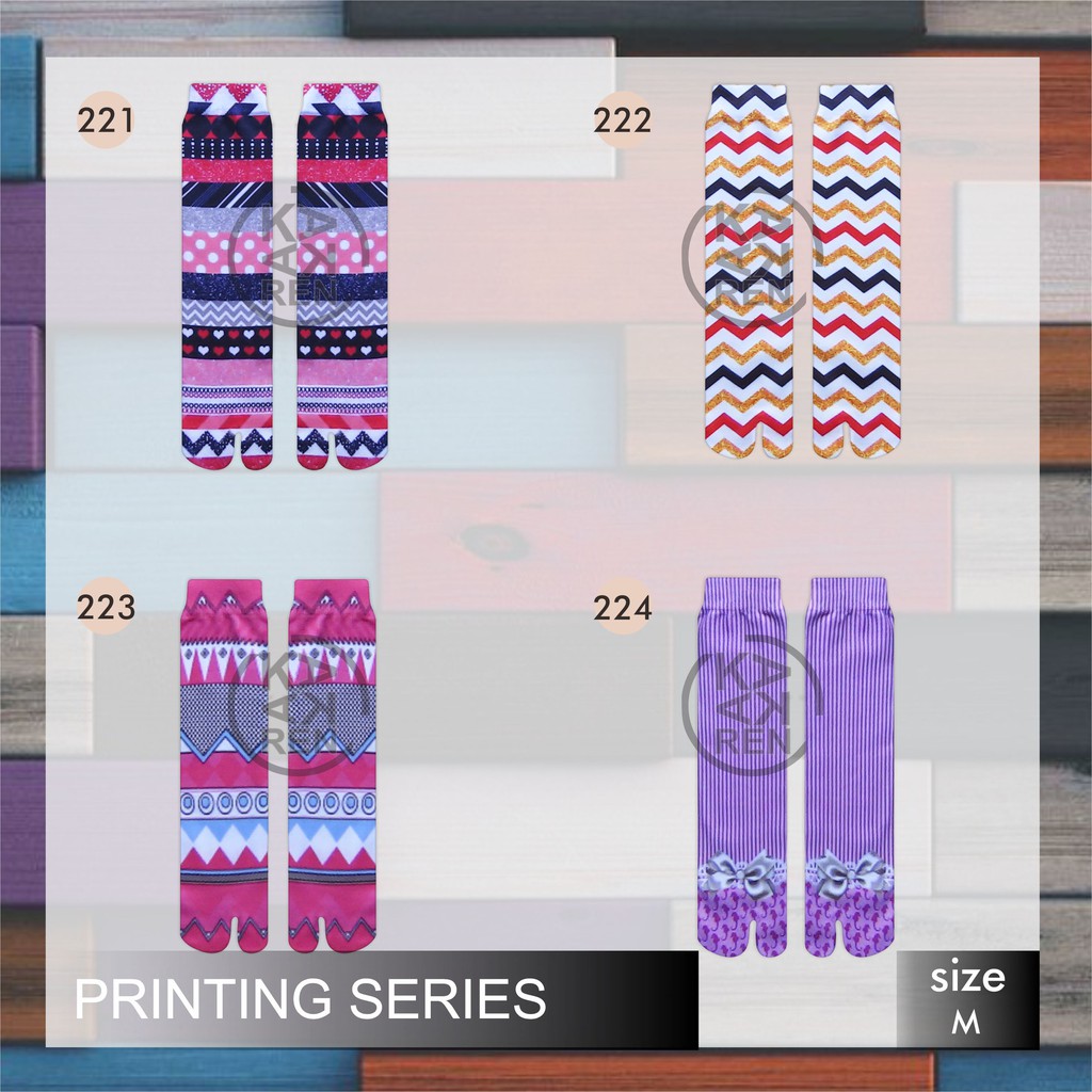 Kakaren Kaos Kaki Printing Dewasa Murah L