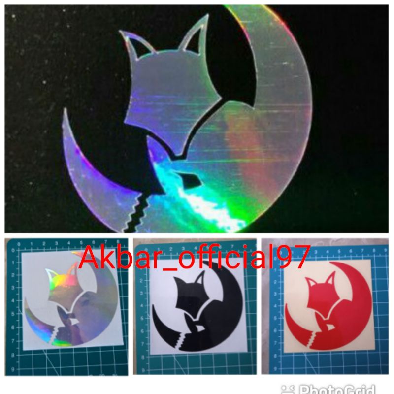 

stiker cutting whitefoxproject WFP sticker logo whitefox project