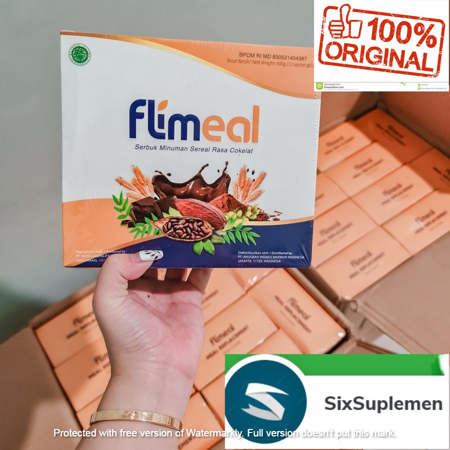 (Bonus Shaker/Sample) Flimeal FlimtyMinuman Sereal Pengganti Makan Halal BPOM