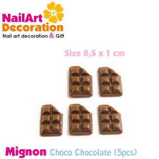 DEKORASI SLIME / CLAY / NAIL ART BENTUK COKLAT MIGNON CHOCO KUKU