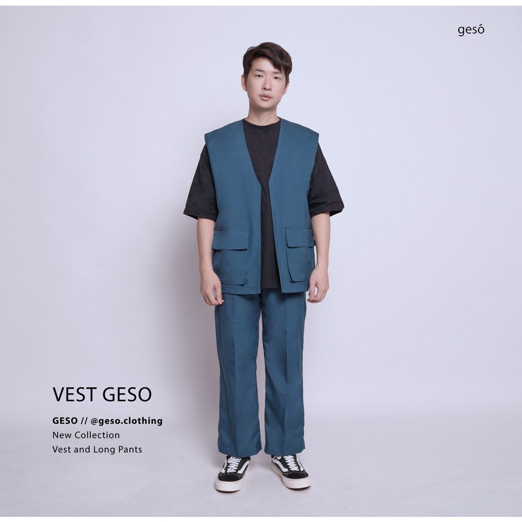 Geso - Vest dan Celana Panjang Biru