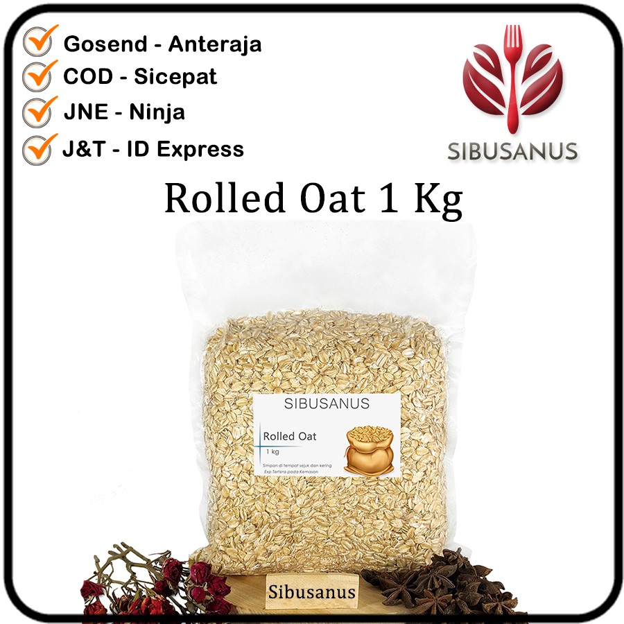 

Rolled Oat Import Australia Oatmeal Kasar Gandum Utuh Kiloan 1kg