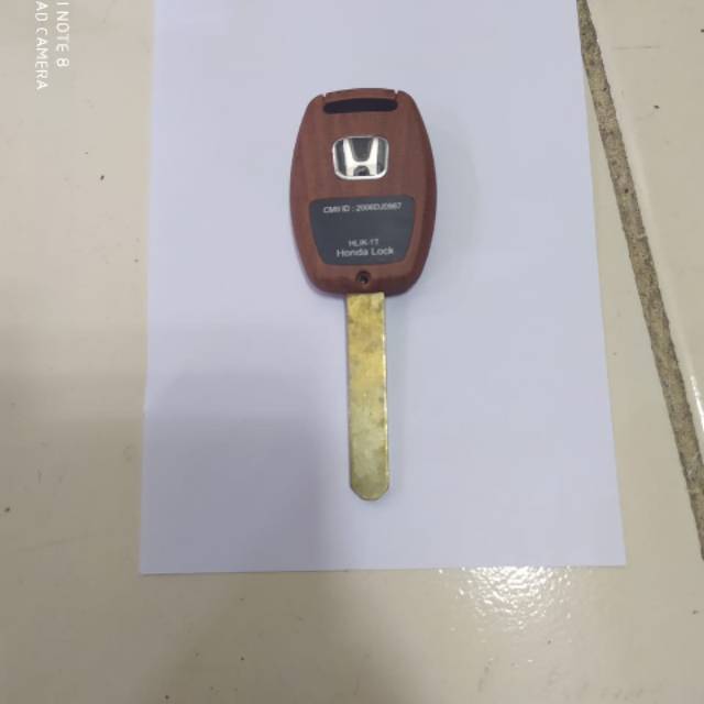 Casing remote mobil Honda 2 tombol wood