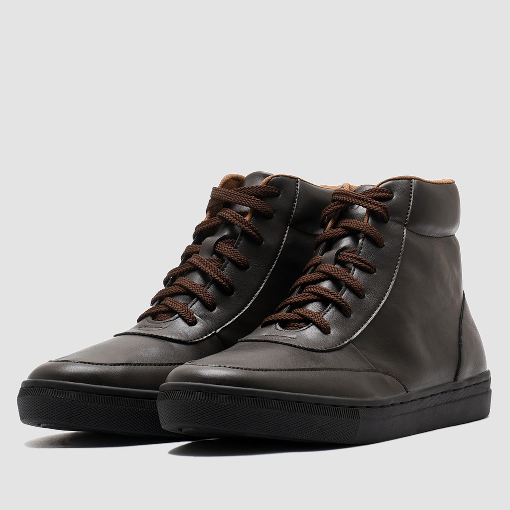  BRODO  Sneakers Generic Hi Lite Dark Choco BS Shopee 