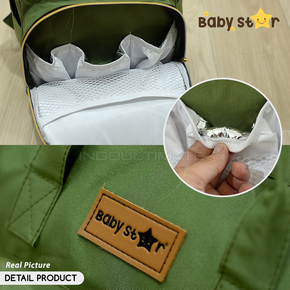 CC-699 BABY STAR Tas Bayi Ransel Besar Termurah Tas Popok Bayi Baby Kecil Tas Botol Susu Tas Perlengkapan Bayi Besar Baru Lahir Newborn Tas Diaper Diapers Bag