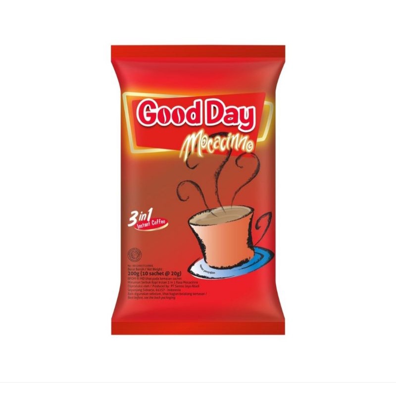 

GOOD DAY KOPI INSTANT 3 in 1 MOCHACINNO 10x20g
