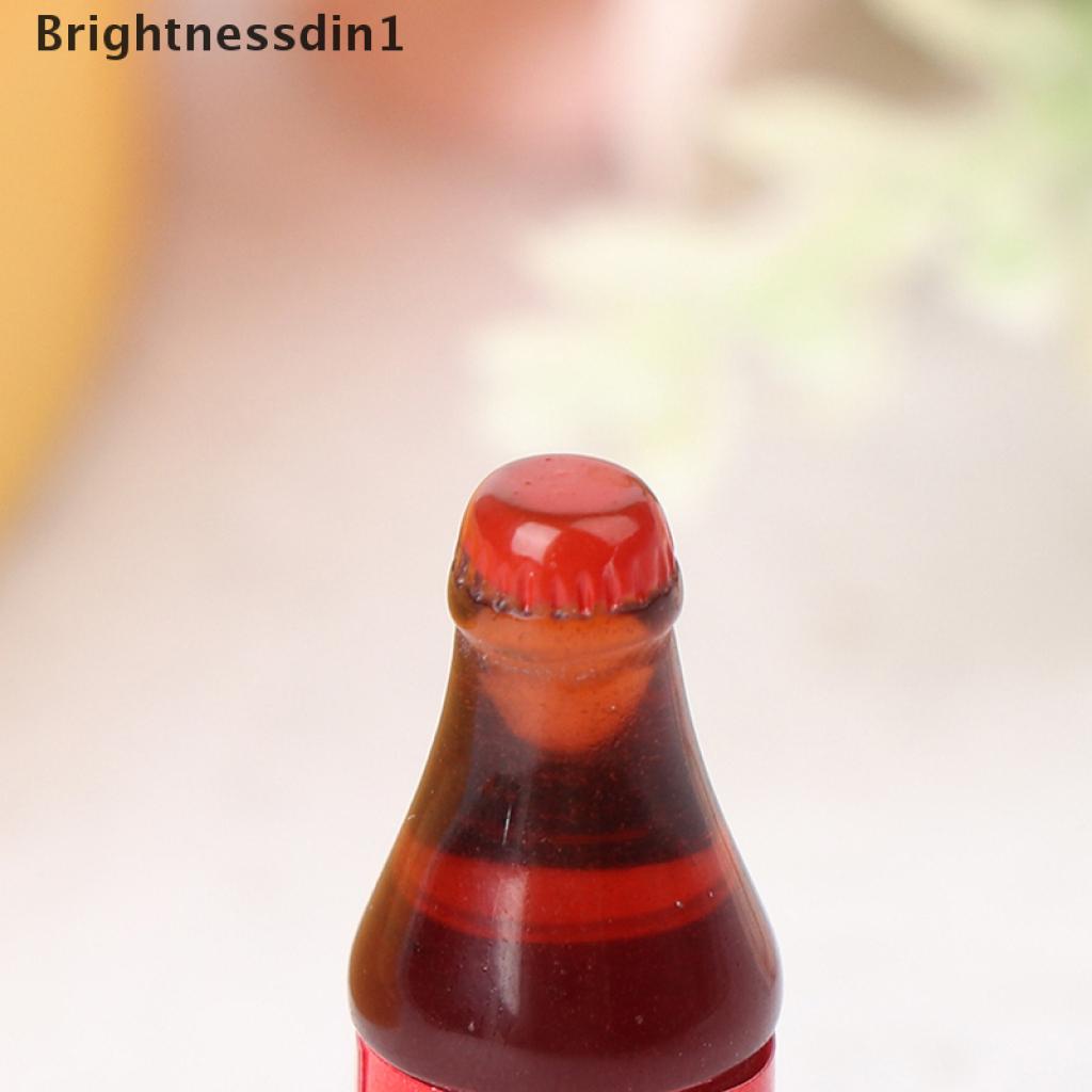 (Brightnessdin1) 4pcs / Set Mainan Miniatur Minuman Soda / Coke Untuk Aksesoris Dapur Rumah Boneka