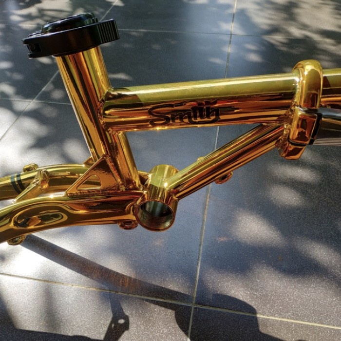 Frame Sepeda Lipat SMITH 16 inch GOLD special edition Gold