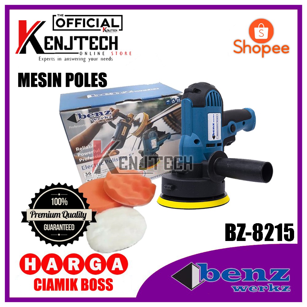 Mesin Poles alat poles mobil Benz 5 Inch BZ 8215 Original / Mesin polisher