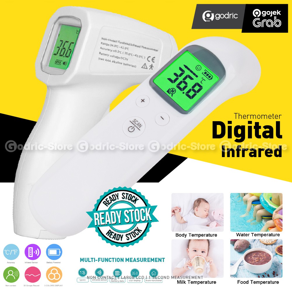 Jual Thermometer Infrared Termometer Digital Pengukur Alat Ukur Suhu