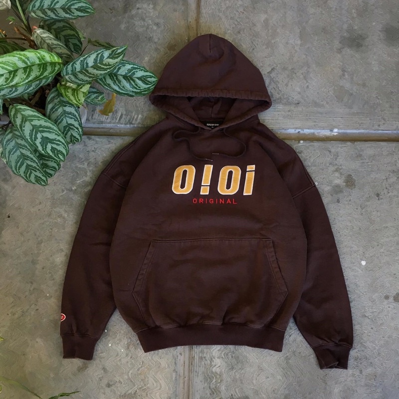 hoodie oioi brown edition, hoodie oioi, oioi, thrift