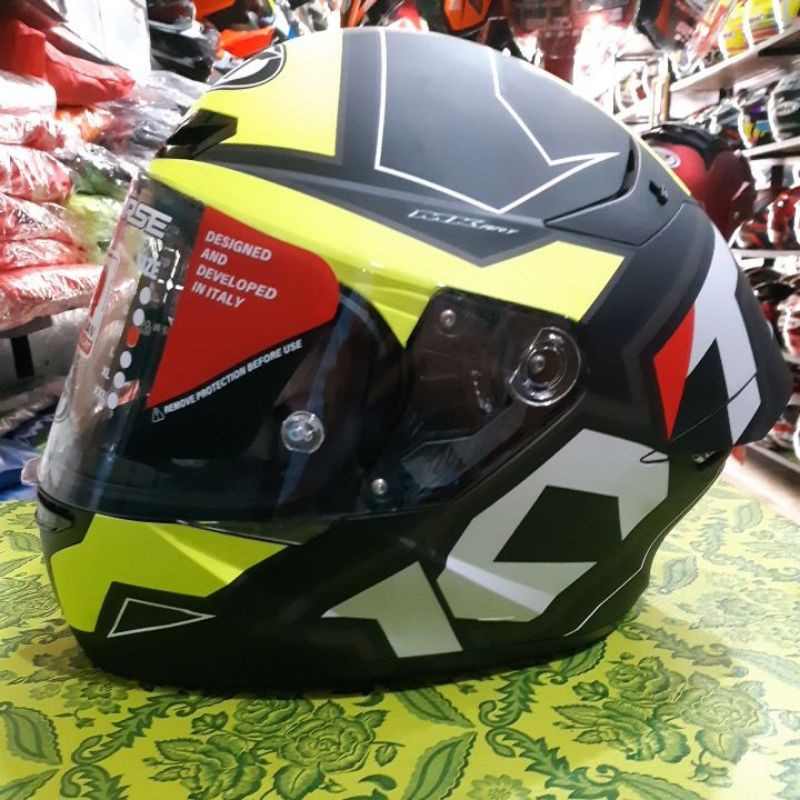 HELM KYT TT COURSE ELECTRON BLACK YELLOW DOFF