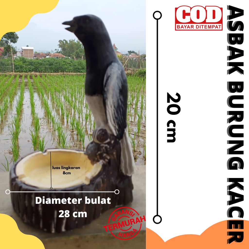 Asbak Karakter Burung