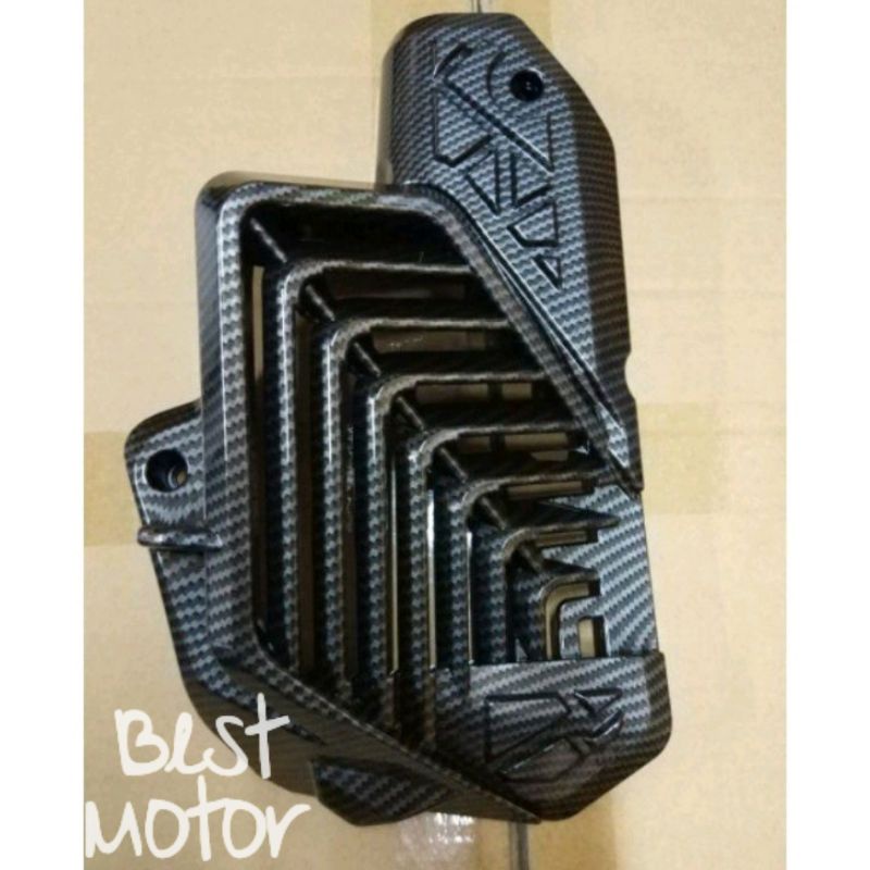 Cover Tutup Radiator PCX 160 New Carbon Nemo Cover Radiator Honda PCX 160 karbon