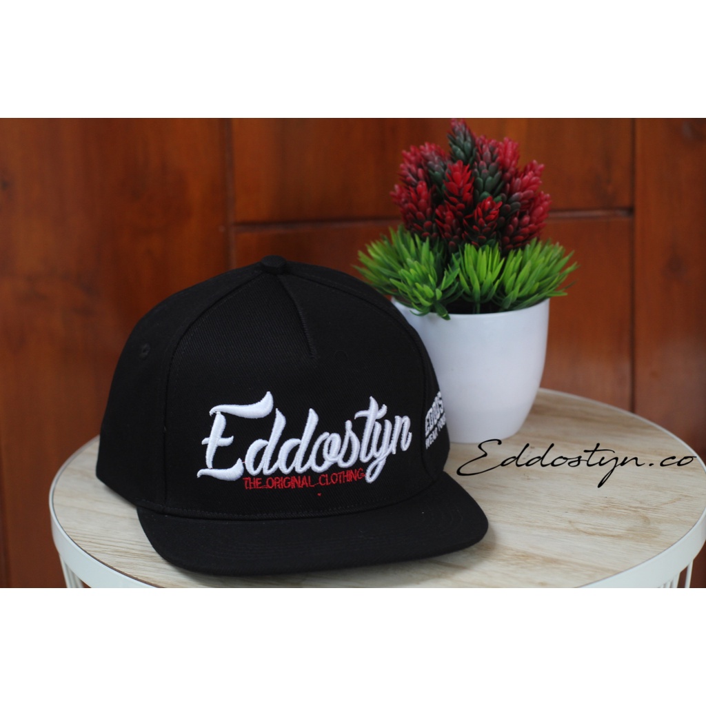 Topi Snapback Premium Original Clothing EDSTN Unisex COD Latin Hitam