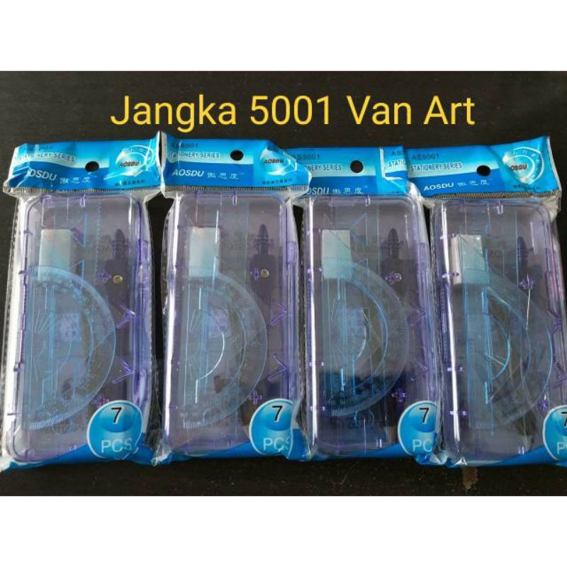 

Jangka Besi 7in1 set, busur set+ jangka+ penghapus