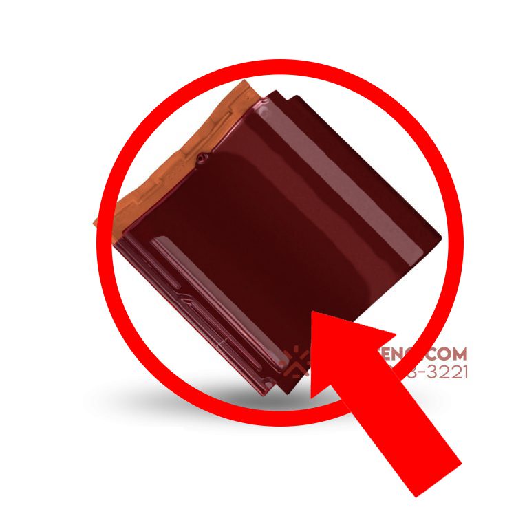 Genteng Keramik M Class Badan Utama Warna Mahogany Kw 2