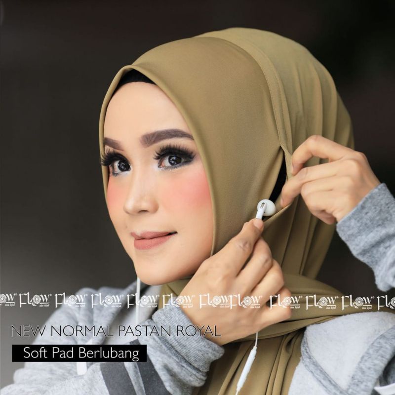 Jilbab Hijab Kerudung Pashmina Instan Bergo Instant Soft Pet Pastan Royal Jersey Simple Polos Variasi Lubang Telinga Terbaru Murah