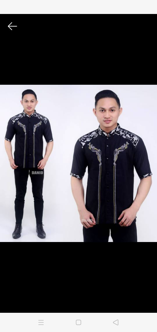 Hem Batik Pria Lengan Pendek Bisa Seragam
