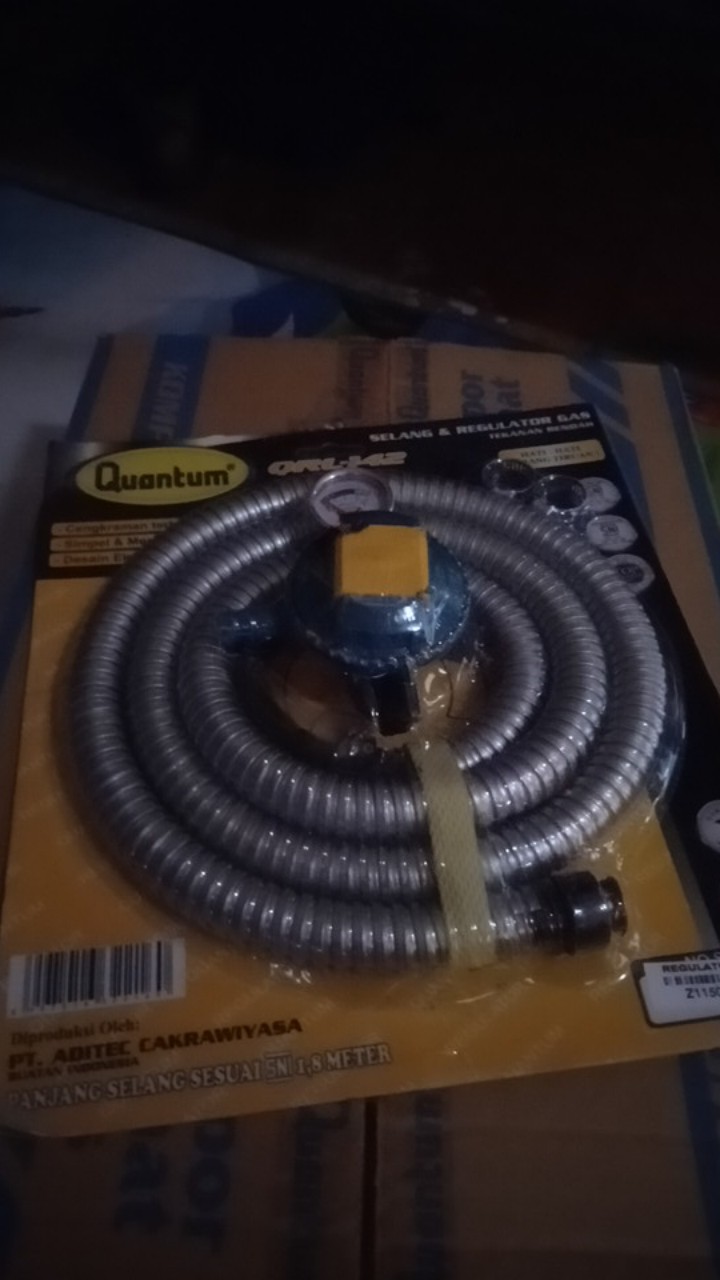 Kompor Gas Quantum 1 Tungku Qgc 101 Rb Dan Selang Regulator Gas 142