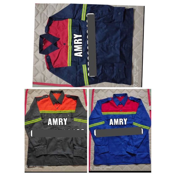 Baju safety kombinasi 2 warna /wearpack atasan (AMRY JAYA SURABAYA)