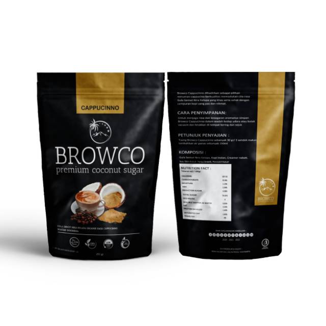 

Gula Kelapa Organik Rasa Cappuccino 250g Browco Premium Coconut Sugar Cappuccino