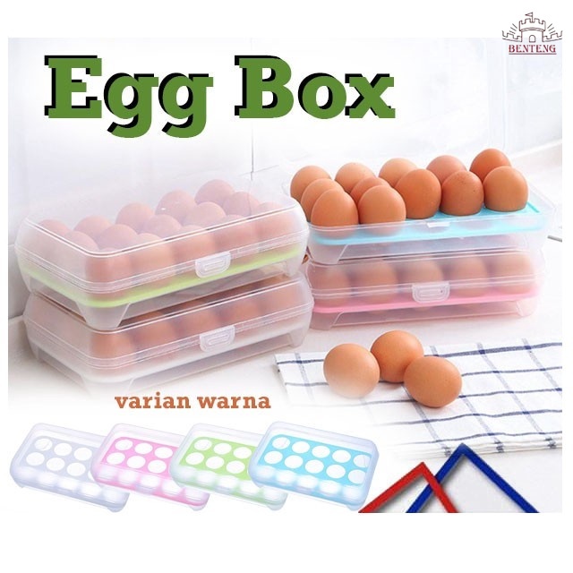 EGG Store Box Telur Isi 15 Sekat