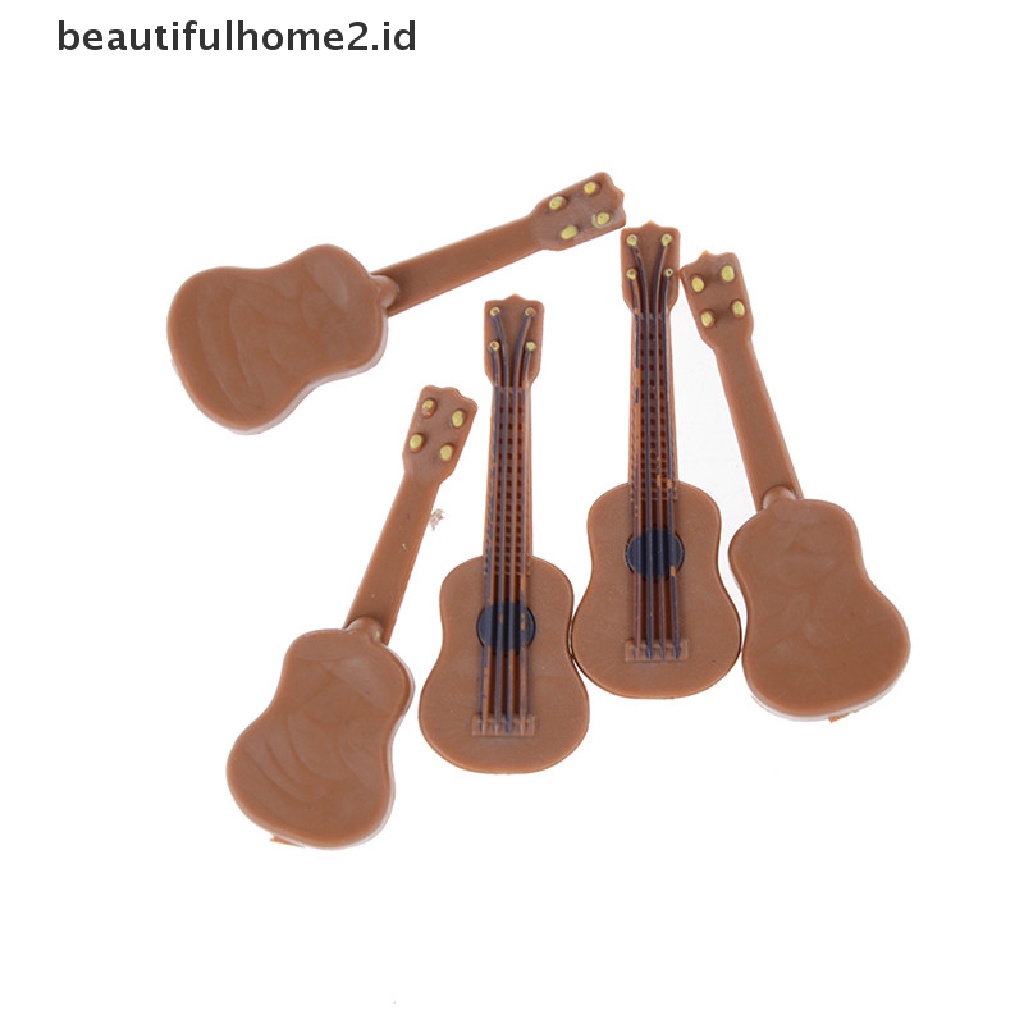 (Beautifulhome2) Buku Literatur Bahasa MandarinId Miniatur Gitar Klasik Skala 1: 12 / 24 Untuk Rumah Boneka