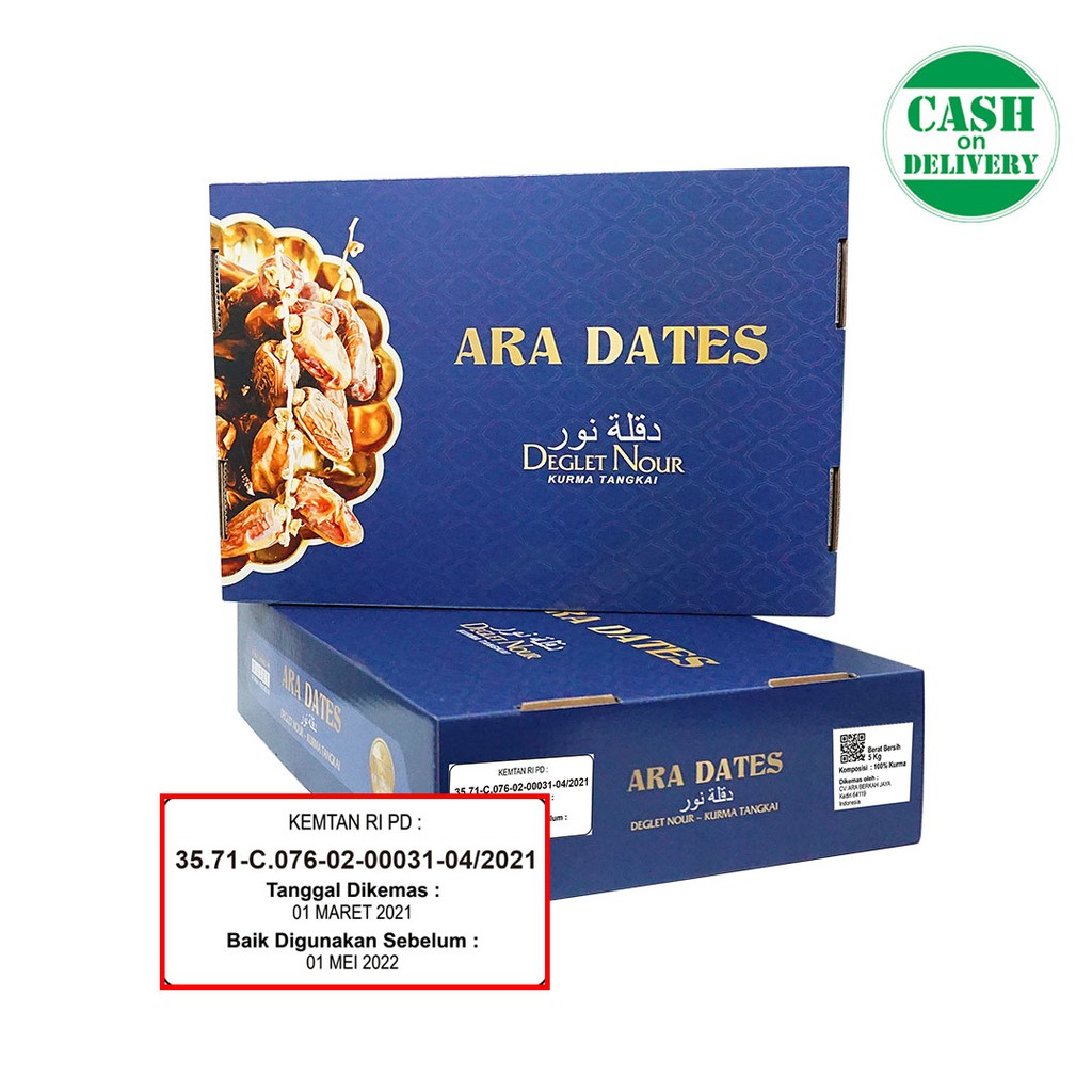 Kurma Tunisia Tangkai 5kg PREMIUM KEMTAN ARA DATES Kurma Best Seller