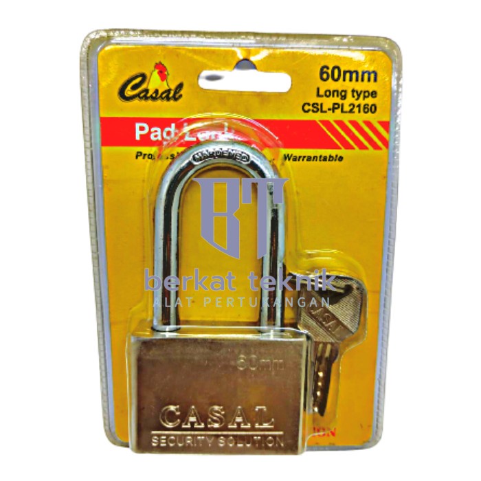 Casal gembok panjang 60mm / gembok pagar panjang putih