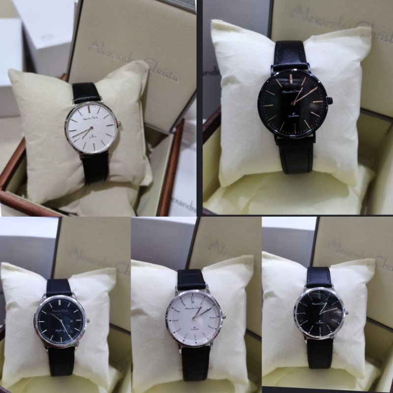jam tangan wanita Alexandre Christie ac 8490 /ac 8492 / Ac 8560   leather original