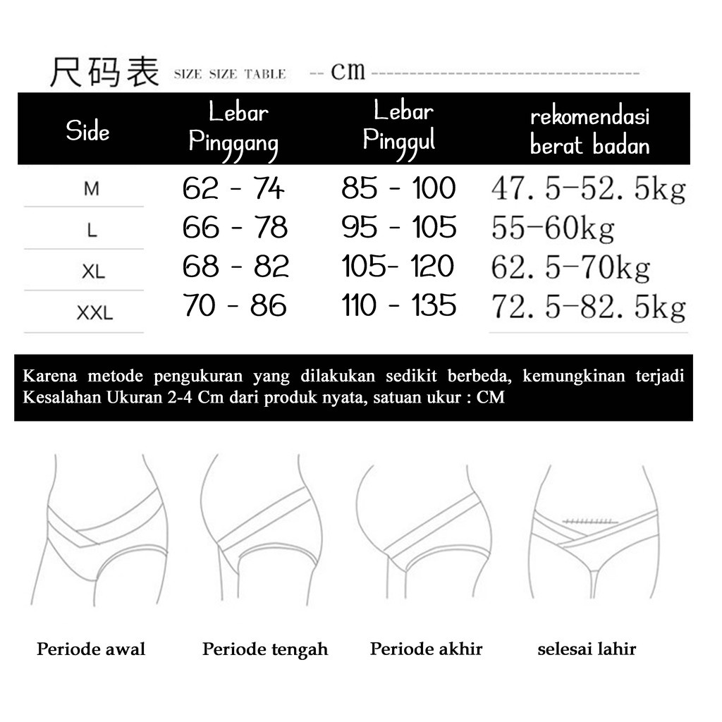 Celana Dalam Hamil | CD Hamil Low Waist Maternity Panty | CD Ibu Hamil Sepinggul