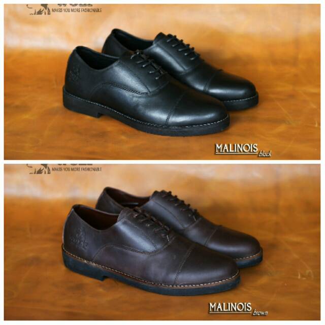 WOLF MALINOIS SEPATU FORMAL FULL KULIT ASLI (KULIT SAPI) WOLF MALINOIS ORIGINAL OXFORD PANTOFEL KEREN